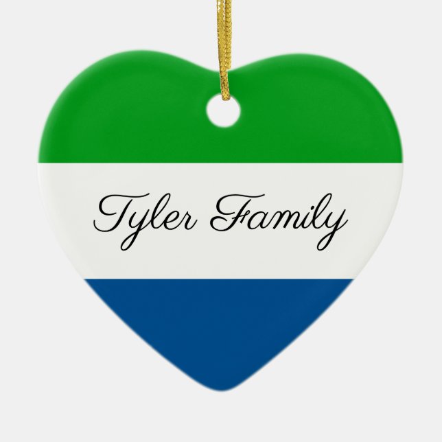 Sierra Leone| Personlig jul Ornament (Framsidan)