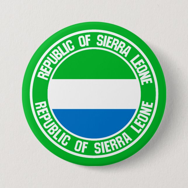 Sierra Leone Round Emblem Knapp (Framsida)