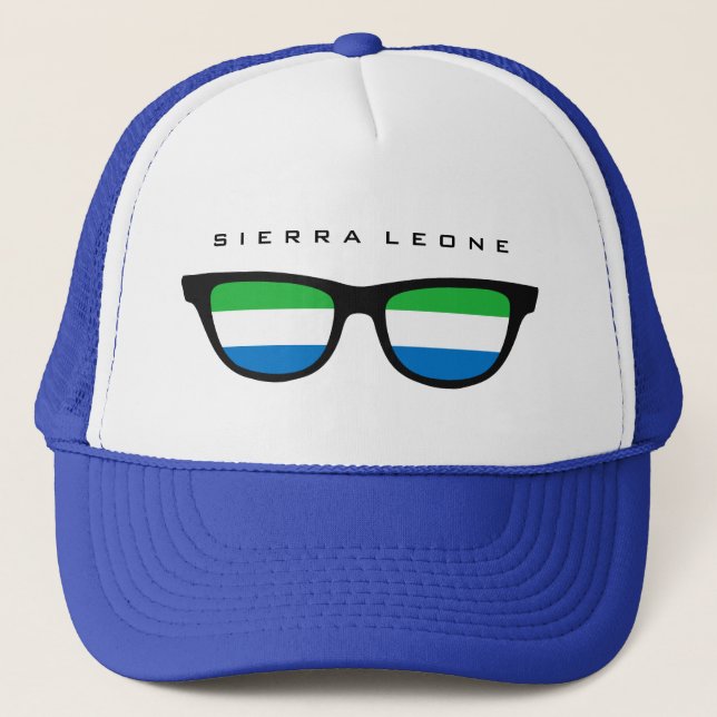 Sierra Leone Shades anpassningsbar hat Keps (Framsida)