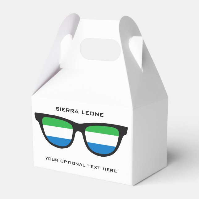 Sierra Leone Shades-anpassningsbar och färg-textru Presentaskar (Framsidan Sidan)