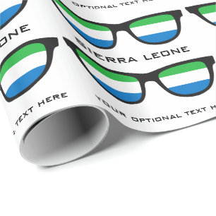 Sierra Leone Shades anpassningsbar text och byte a Presentpapper