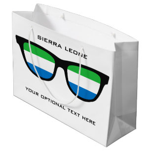 Sierra Leone Shades anpassningsbar text och färg p