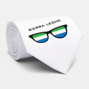 Sierra Leone Shades anpassningsbar text och färg s Slips