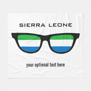 Sierra Leone Shades-filtar för anpassningsbar Fleecefilt