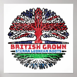 Sierra Leone Sierra Leonean Storbritannien Poster