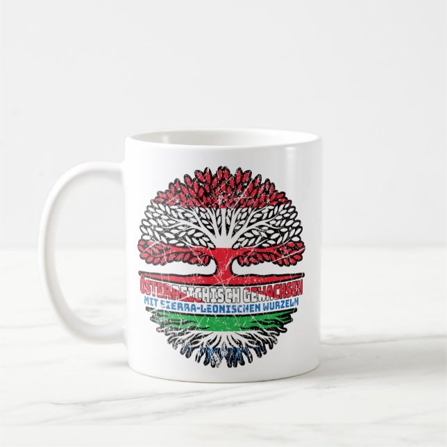 Sierra Leone Sierra-leonisch Österreich Kaffemugg (Vänster)