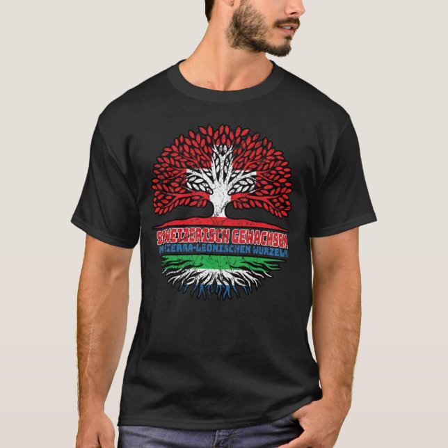 Sierra Leone Sierra-leonisch Schweiz T Shirt (Framsida)