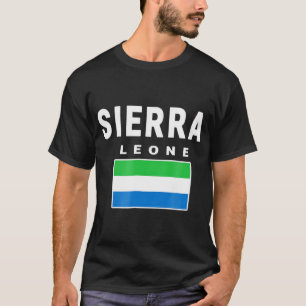 Sierra Leone T-shirt Tee Flagga souvenir Freetown