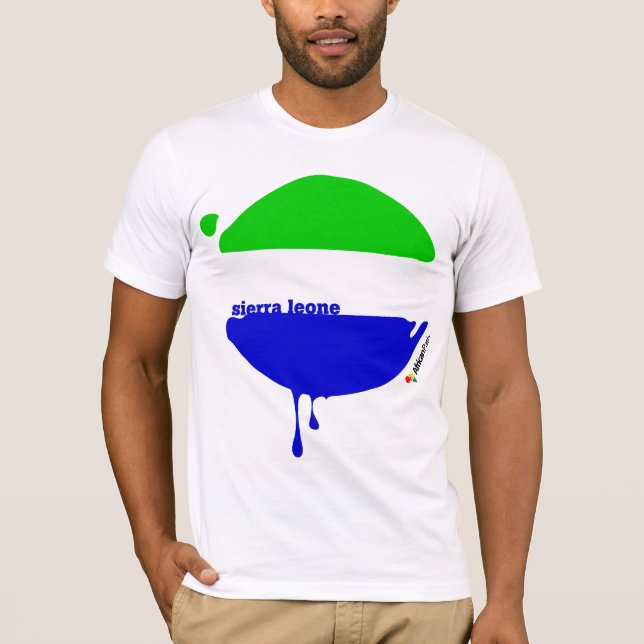 Sierra Leone tappar vit T Shirt (Framsida)