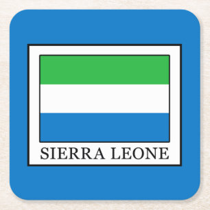 Sierra Leone Underlägg Papper Kvadrat