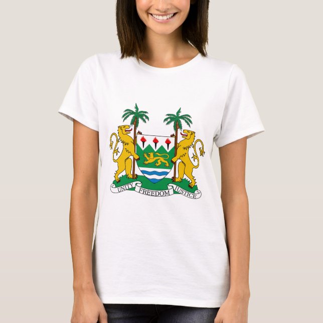 Sierra Leone vapensköld T-shirt (Framsida)