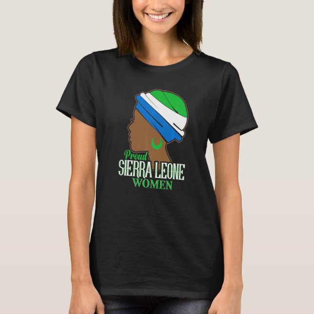 Sierra Leone Women Sierra Leonean T Shirt (Framsida)