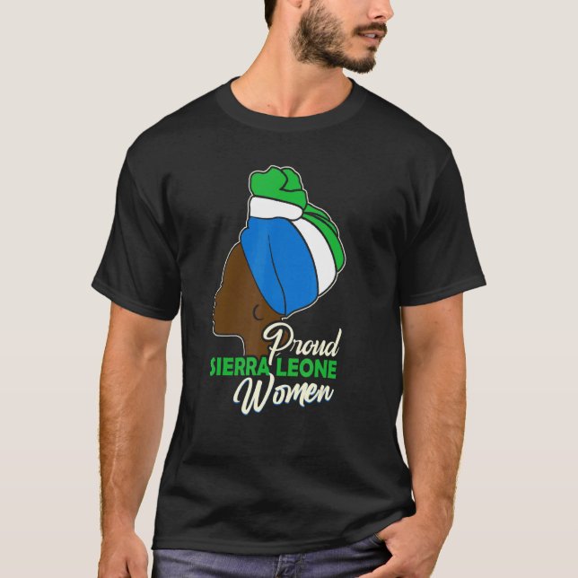 Sierra Leone Women Sierra Leonean T Shirt (Framsida)