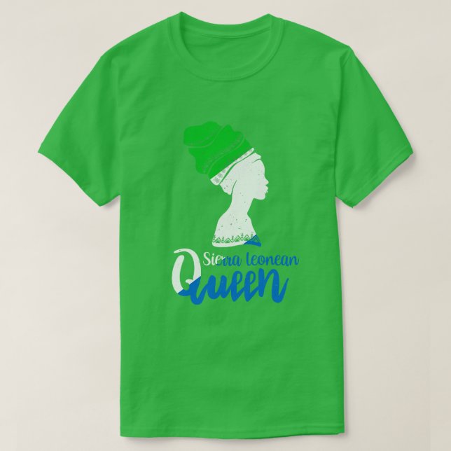 Sierra Leonean Sierra Leone Flagga Afro Roots T Shirt (Design framsida)