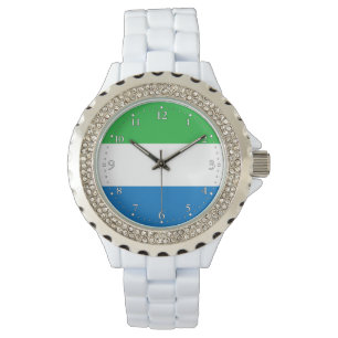 Sierra Leones flagga Armbandsur