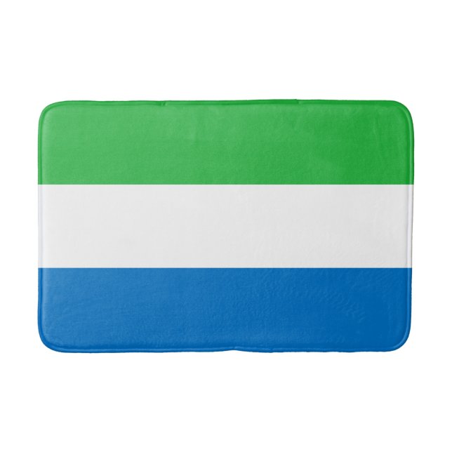 Sierra Leones flagga Badrumsmatta (Framsidan)