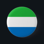 Sierra Leones flagga Knapp<br><div class="desc">Patriotisk flagga av Sierra Leone.</div>
