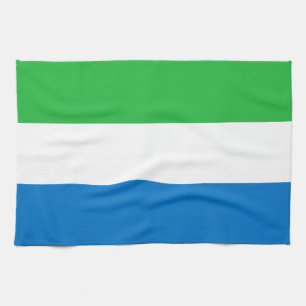 Sierra Leones flagga Kökshandduk