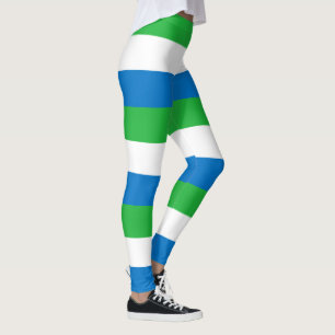 Sierra Leones flagga Leggings