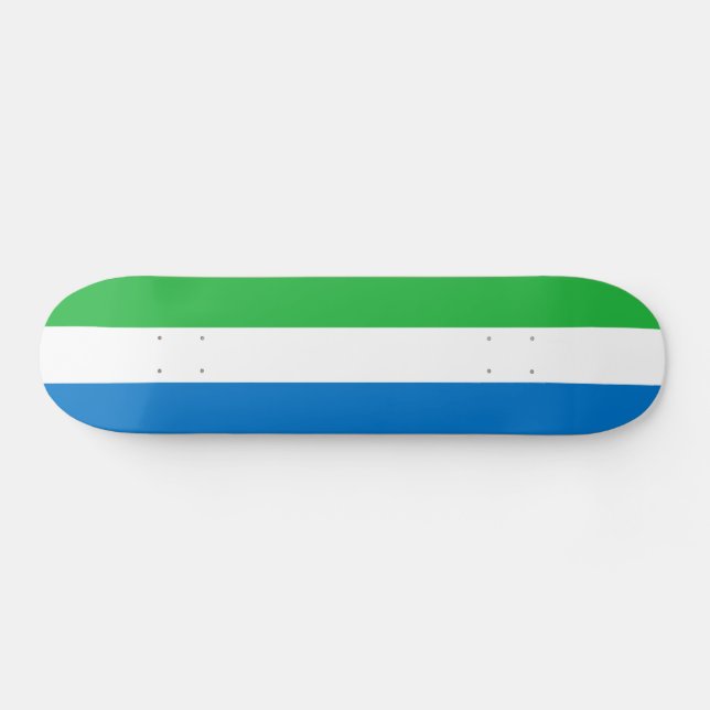 Sierra Leones flagga Mini Skateboard Bräda 18,5 Cm (Horz)