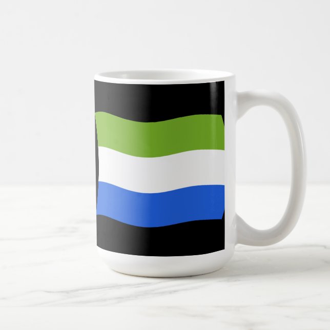 Sierra Leones flagga Mugg (Höger)