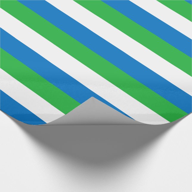 Sierra Leones flagga Presentpapper (Hörn)