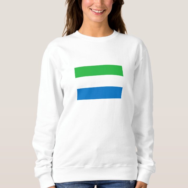 Sierra Leones flagga T Shirt (Framsida)