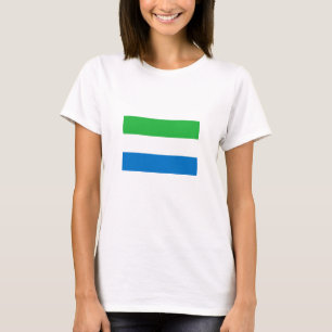 Sierra Leones flagga T Shirt