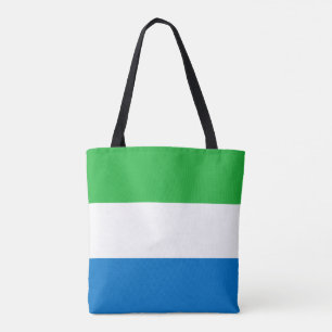 Sierra Leones flagga Tygkasse