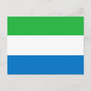 Sierra Leones flagga Vykort