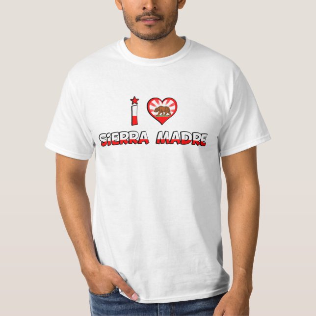 Sierra Madre, CA T Shirt (Framsida)