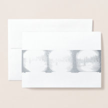 Sierra Mountain Snowstorm - Snowy Gräs Card