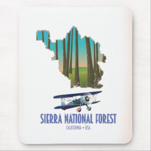 Sierra National Forest California karta Musmatta