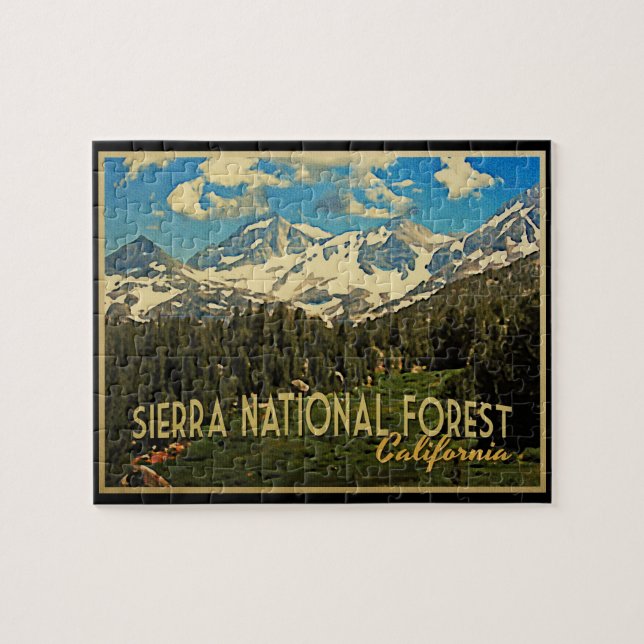 Sierra National Forest California Pussel (Horisontell)