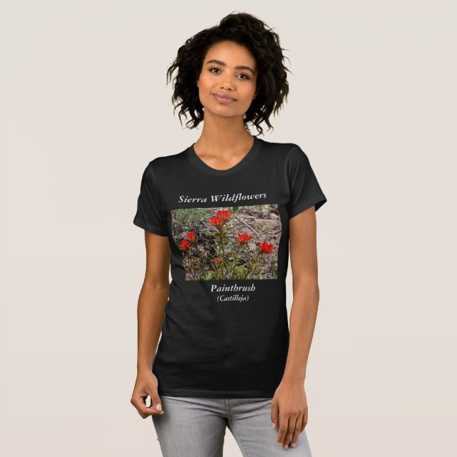 Sierra Natur-Themed T-tröjaPaintbrush för Tee (Hel framsida)