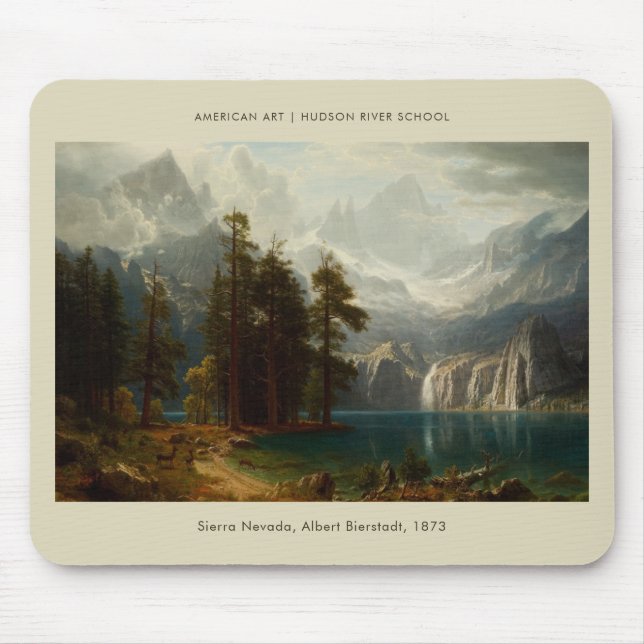 Sierra Nevada Albert Bierstadt Landcape Painting Musmatta (Framsidan)