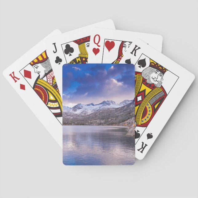 Sierra Nevada-bergen, Höst, CA Spel Kort (Baksidan)