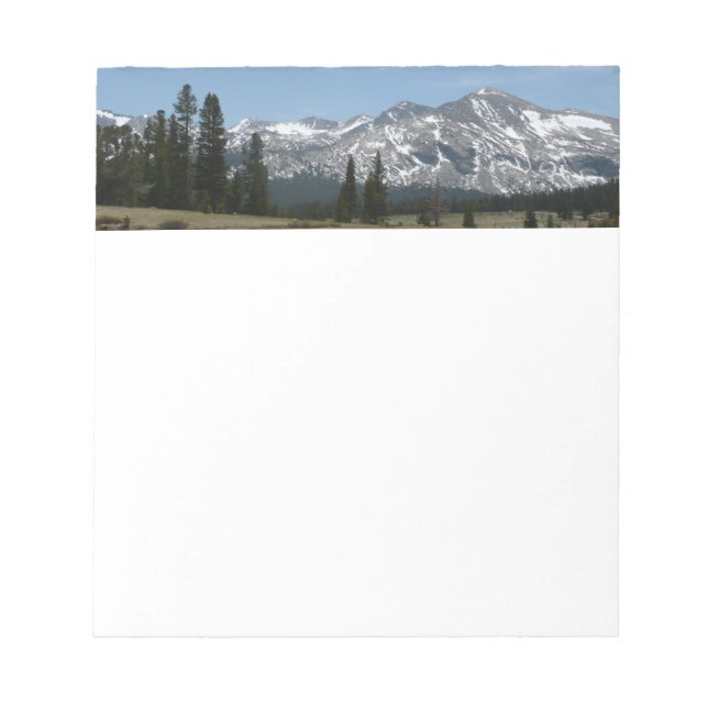 Sierra Nevada-bergen I från Yosemite Anteckningsblock (Framsida)
