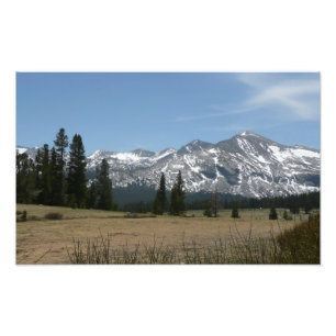Sierra Nevada-bergen I från Yosemite Fototryck
