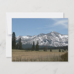 Sierra Nevada-bergen I från Yosemite Julkort
