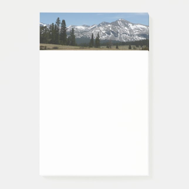 Sierra Nevada-bergen I från Yosemite Post-it Block (Framsida)