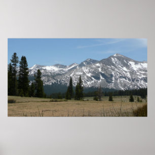 Sierra Nevada-bergen I från Yosemite Poster
