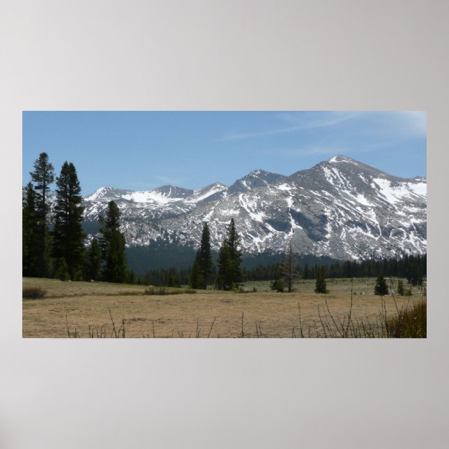 Sierra Nevada-bergen I från Yosemite Poster (Framsidan)