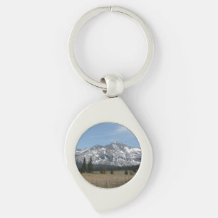 Sierra Nevada-bergen I från Yosemite Swirl Silverfärgad Nyckelring