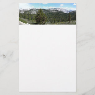 Sierra Nevada-bergen II från Yosemite Brevpapper