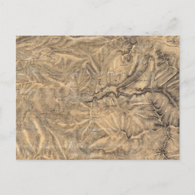 Sierra Nevada i närheten av Yosemitadalen Vykort (Framsida)