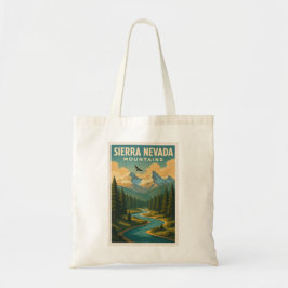 Sierra Nevada Mountains Scenia Tote Bag Tygkasse