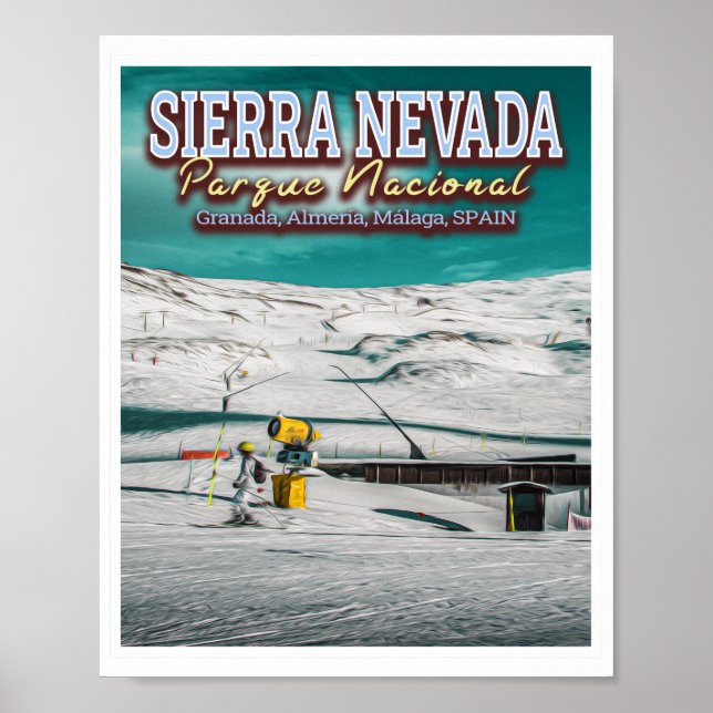 SIERRA NEVADA NATIONAL PARK - ANDALUSIEN SPANIEN POSTER (Framsidan)