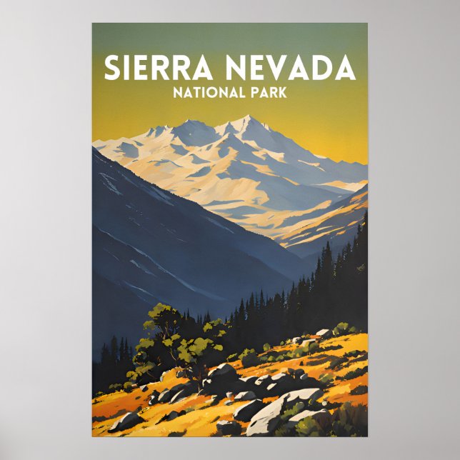 Sierra Nevada nationalpark Poster (Framsidan)