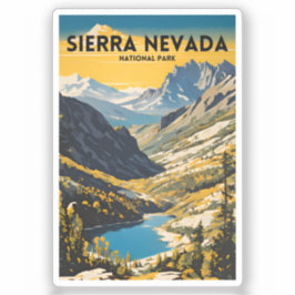 Sierra Nevada nationalpark Traditional Travel Klistermärken